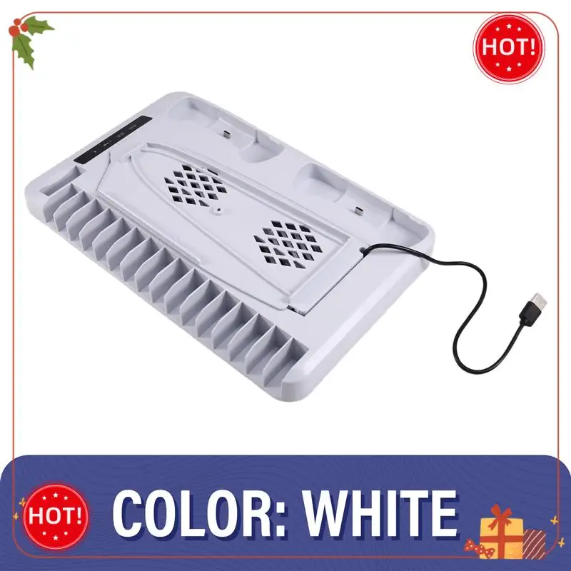 حامل شحن ABLE-Gamepad PS5، حامل شحن وحدة التحكم RGB، خطاف سماعة الرأس PS5، وحدة التحكم PS5 القرص والرقمي