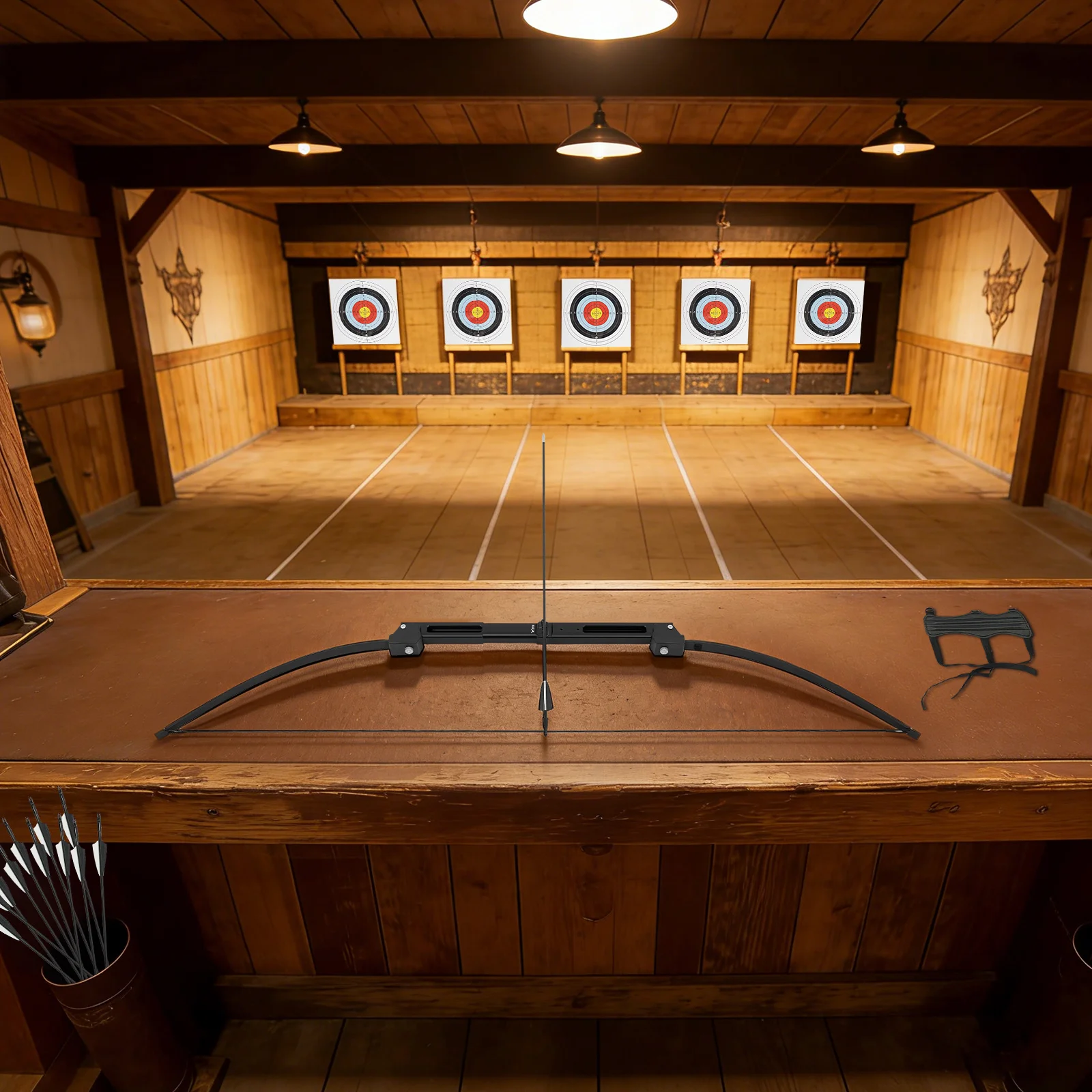 

40-pound Black Folding Bow Set, Folding Bow And Arrow Set, Folding Bow Set With Storage Bag