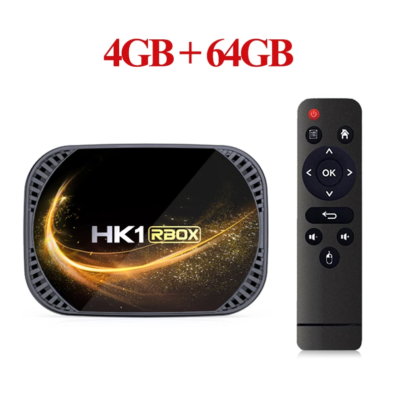 HK1 RBOX X4S Smart TV Box Android 11 Amlogic S905X4 4G 128G 64G