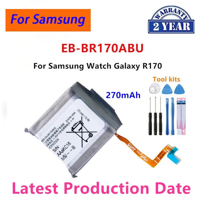EB-BR170ABU Battery For Samsung Galaxy Watch Gear S4 42mm/ Gear Live/S2 classic/Gear 1/Active 1 2 3/ Watch 3/ Gear S/Gear 2