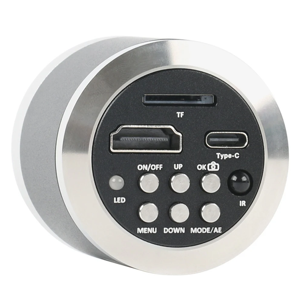 48MP 4K 1080P 60FPS Industrial Digital Video Type C Microscope CMount Camera for PCB Soldering Phone Repair EU Plug