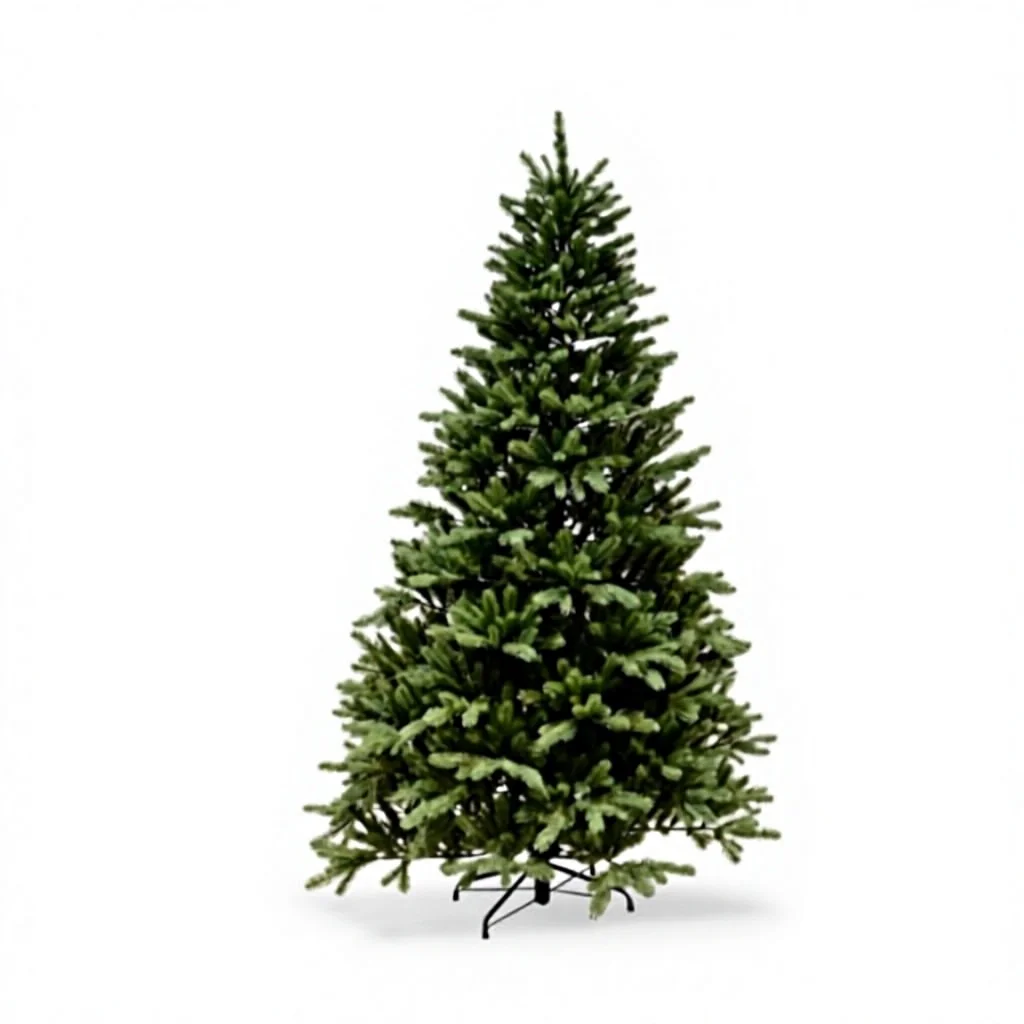 PE/PVC Artificial Christmas Tree 1.8m-2.1m Luxury Faux Pine Tree With Real-Touch Feel For Mall Window Display Holiday Decoration