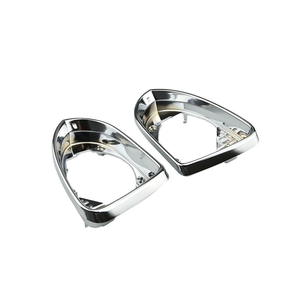 2 قطعة لشركة فولكس فاجن جولف 7 7.5 باسات B7 2011 2012 2013 2014 2015 2016 2017 2018 مرآة الرؤية الخلفية إطار كروم اكسسوارات السيارات #6