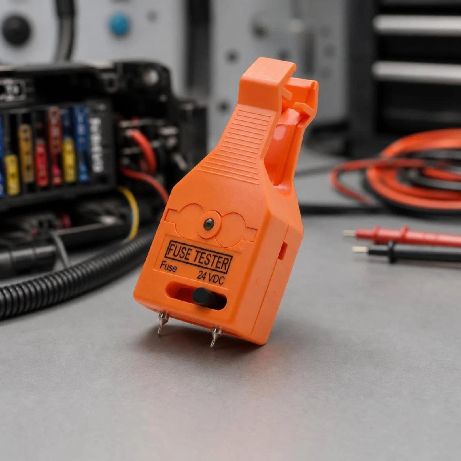 Automotive Fuse Tester with Puller Ribbed-Grip Fuse Tester with Puller Tool Compact Non-Slip for Car Owners, Vehicle Maintenance view 2