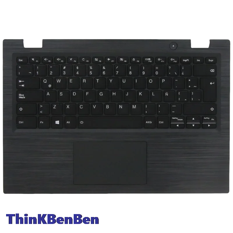 

LAS Latin Spanish Black Keyboard Upper Case Palmrest Shell Cover For Lenovo 14W 5CB0S95281