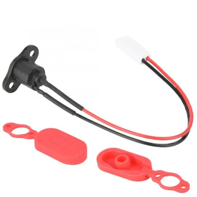 1Set Electric Scooter Charging Cable Port Plastic Charging Hole Waterproof Cover Dust Plug Silicone For M365 Accessories