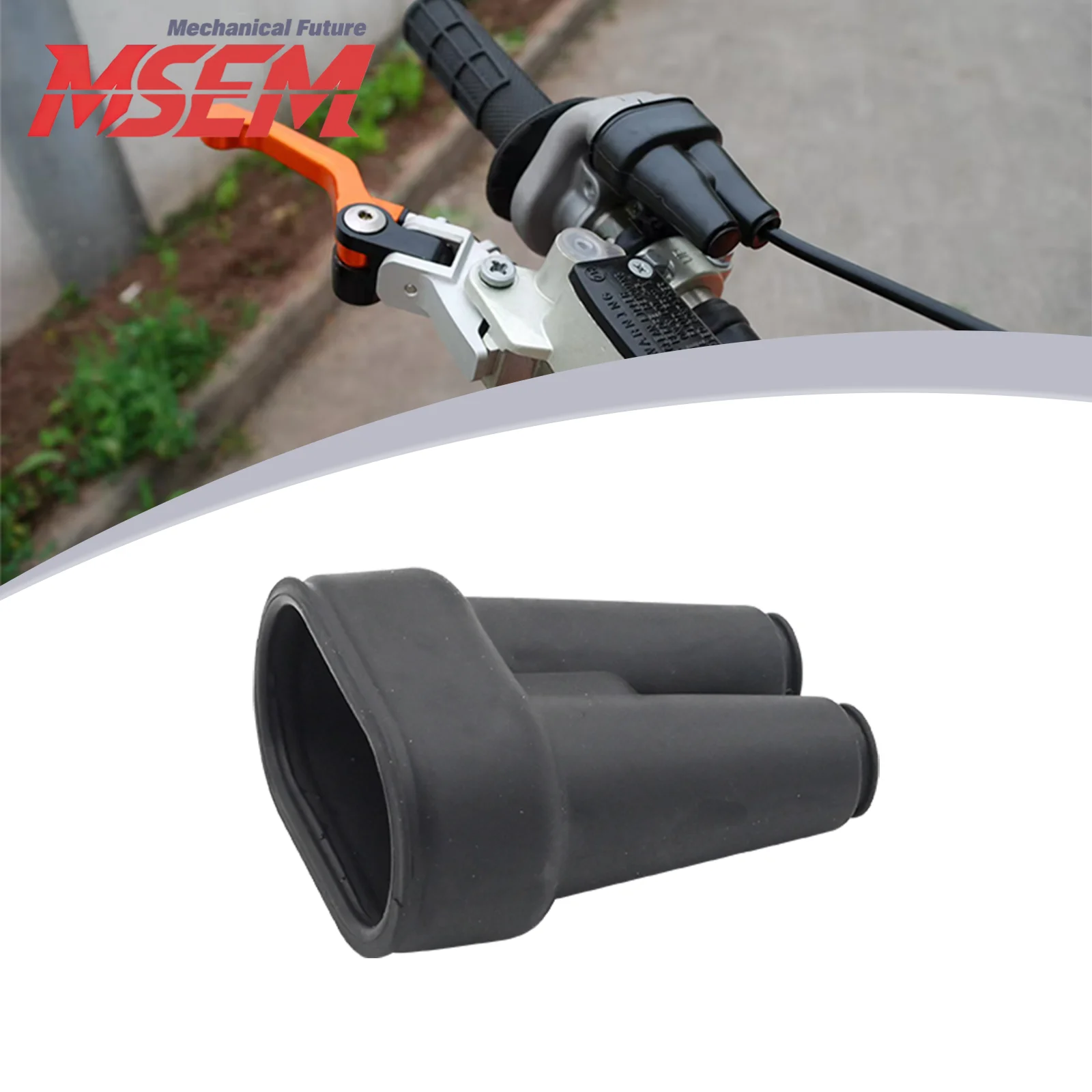 For KTM Gas Gas Husqvarna Dirtbike Motorcycle Accessories Enduro Motocross Double Line Throttle Cable Guard Cover Rubber