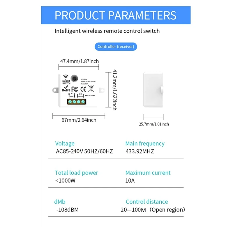 3 قطعة مفتاح الجدار اللاسلكي RF 433 ميجا هرتز استقبال التتابع مع 2X 3 عصابة لوحة التبديل LED التحكم عن بعد لمصباح LED