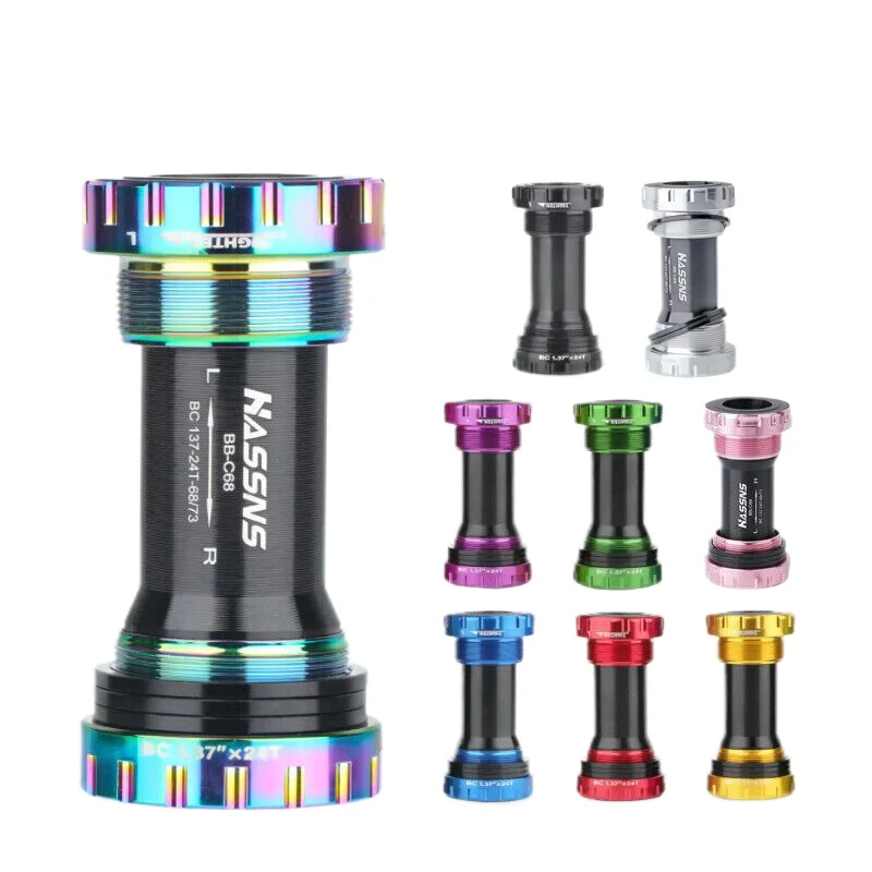AliExpress NONE HASSNS bb52 bottom bracket Threaded BB 68 / 73mm For Shimano prowheel IXF Integrated Crankset bb68 bb52 24mm bottom bracket