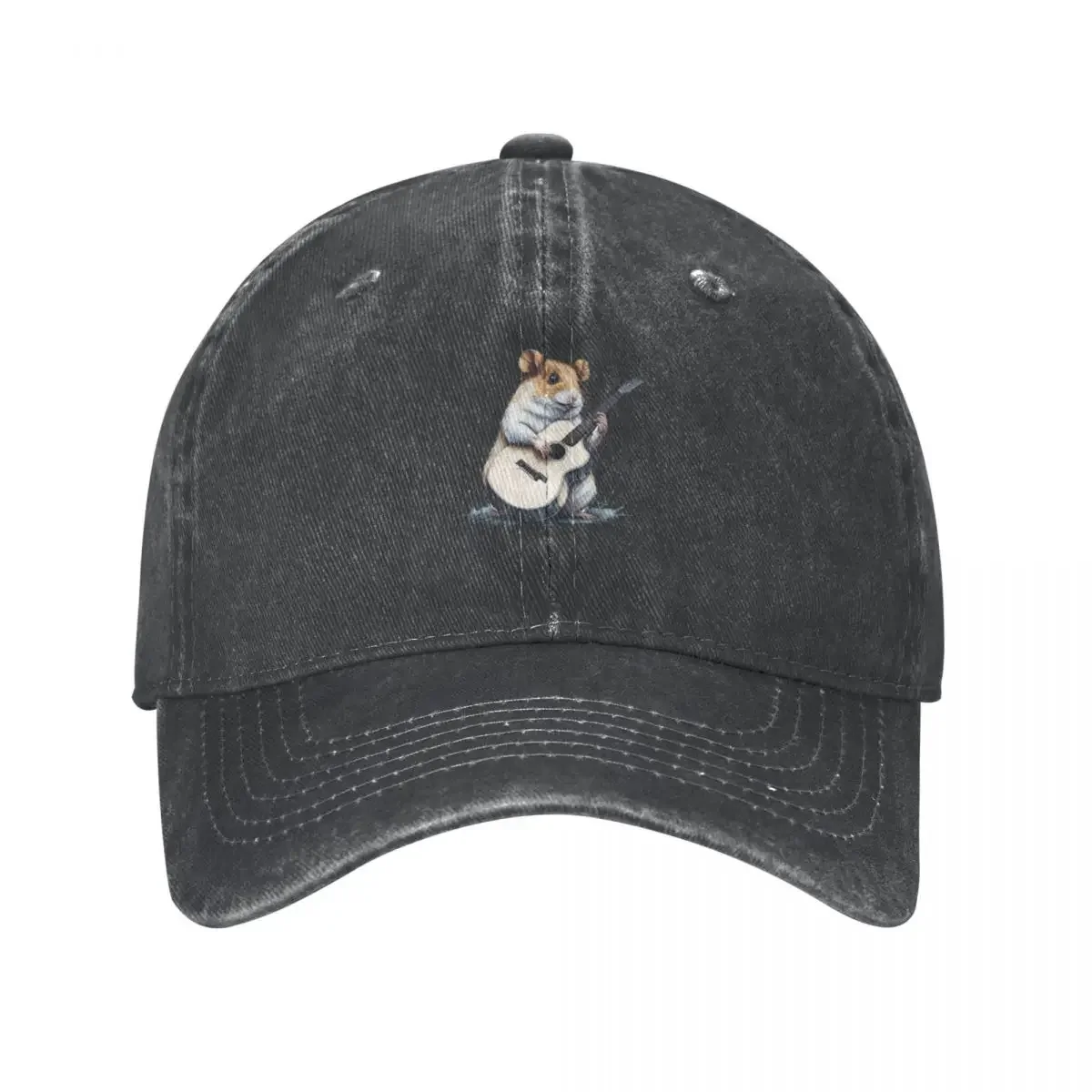 Hamster playing acoustic guitar Cowboy Hat funny hat Fashion Beach Luxury Hat Man For The Sun Men Hats Women's