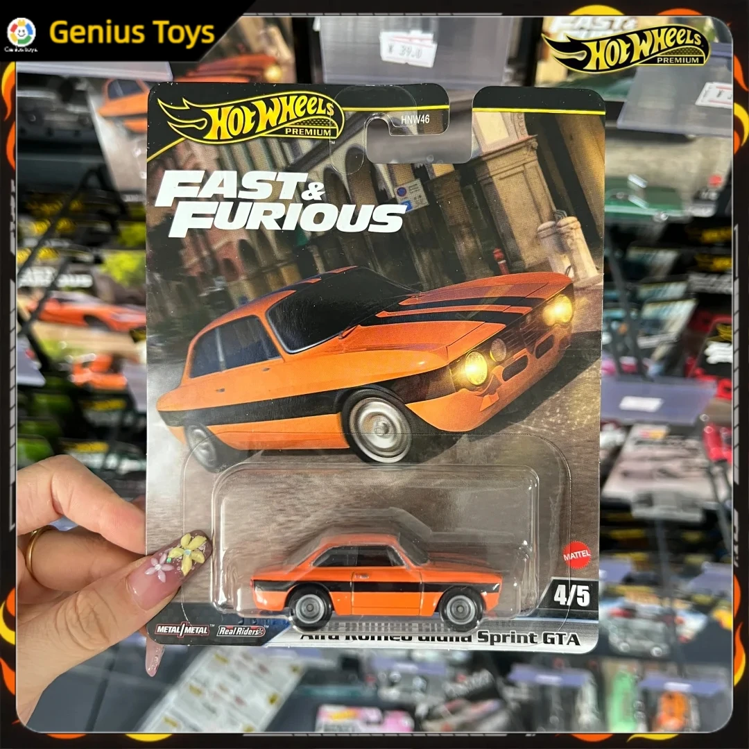 

Hot Wheels Premium Fast & Furious AIfa Romeo Giulia Sprint GTA Collectible Diecast Car 1:64 Scale Alloy Vehicle Model Toy