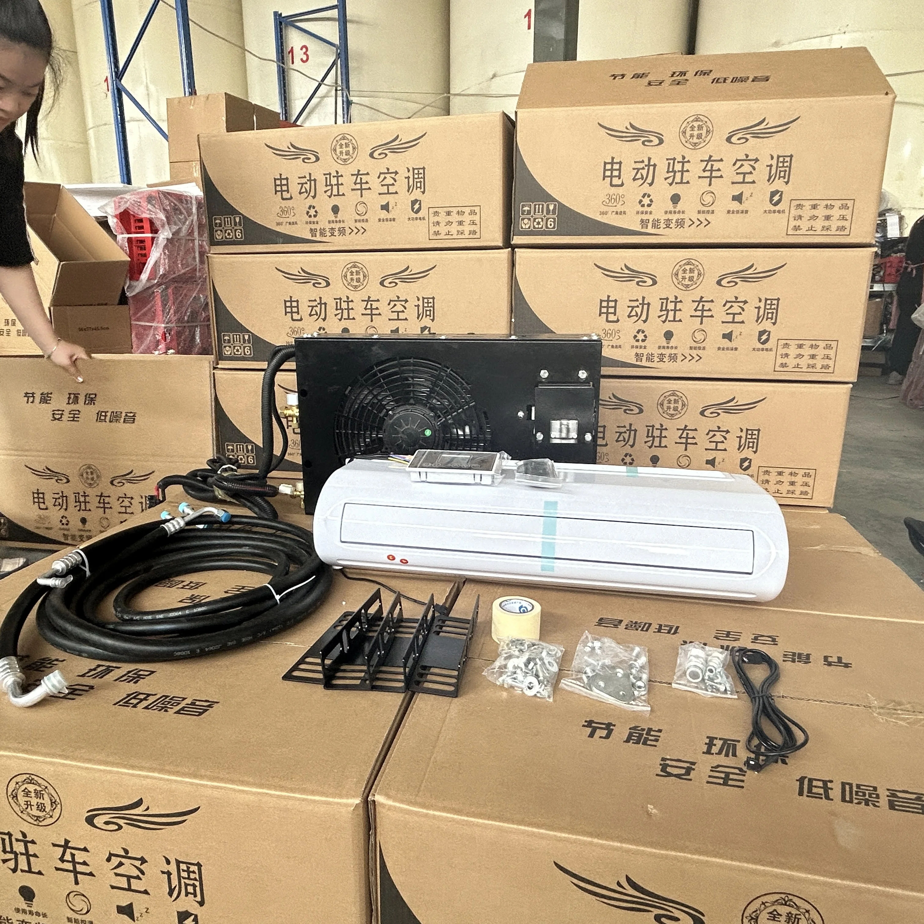 12/24v Truck Sleeper Electric Parking  Cooler Car Inverter air Conditioner for Truck Cabin