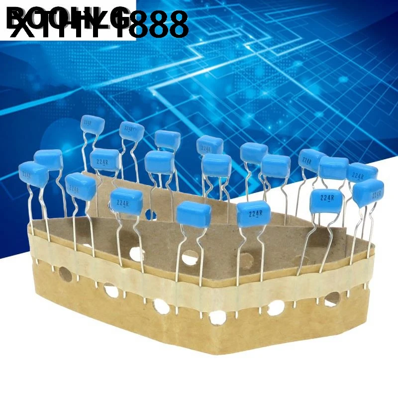20PCS film capacitor 63V 0.22UF 224 63V 224J 220NF P=5