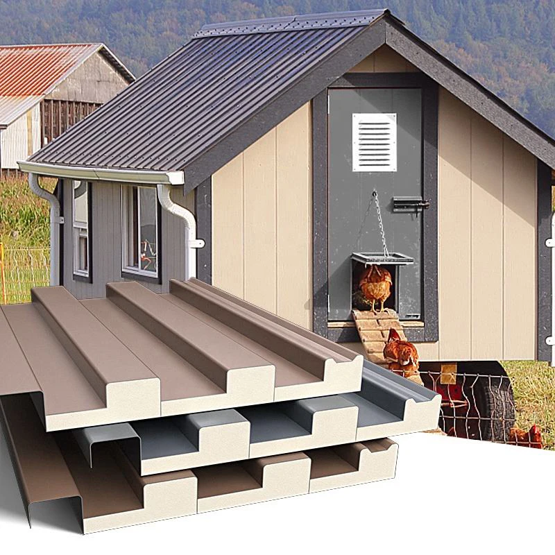 

Insulated Aluminum Roofing Tiles, Aluminum Alloy Roofing Panels, Large-Size Soundproof Double-Layer Roof Covering Panels