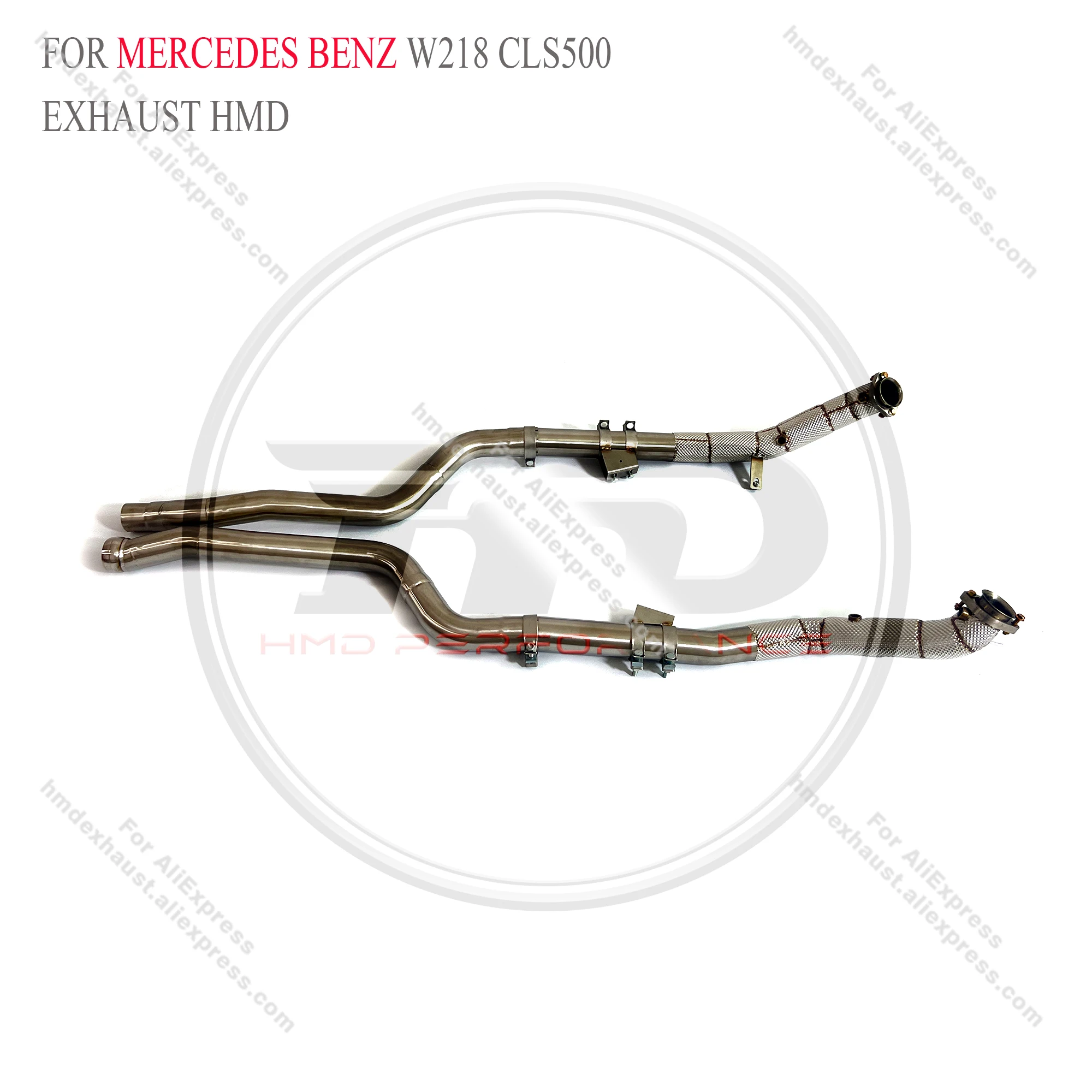 

HMD Exhaust System High Flow Performance Downpipe for Mercedes benz W218 CLS500 With Heat shield