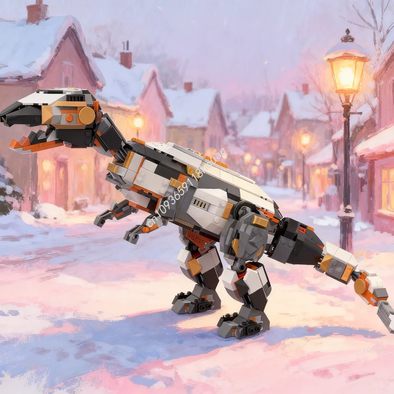 

768 шт. MOC Тираннозавр Рекс Ниндзяго модель строительные блоки архитектура креативные игрушки идея рождественские подарки образование кирпич дети