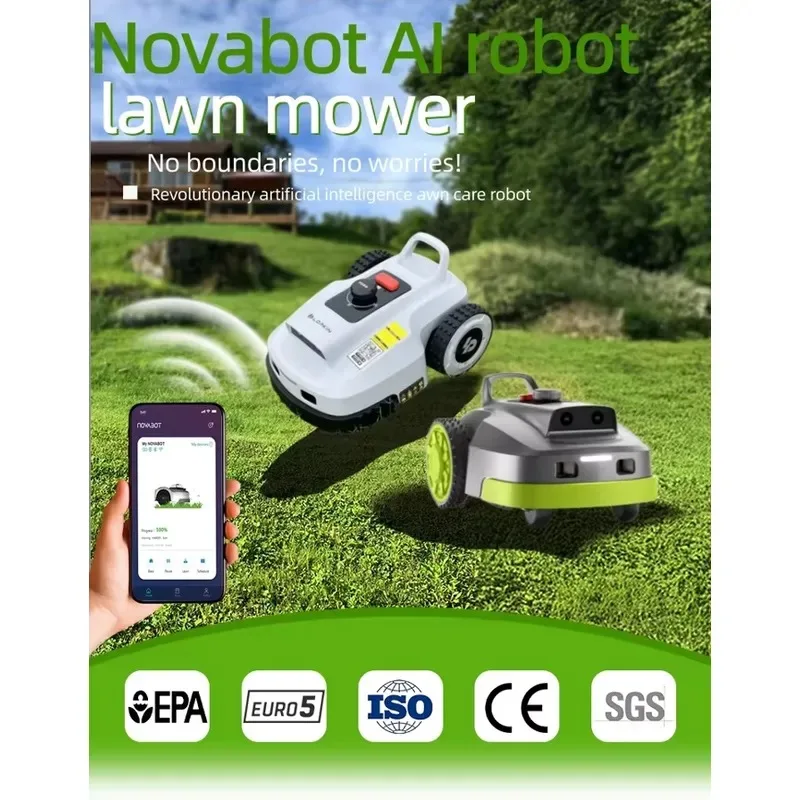2026for LOPKIN L1500 DIY Lawn Mower AI Visual Navigation Battery Powered Wireless App Control IPX6 Waterproof Factory Price