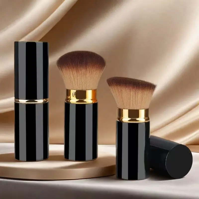 Travel Portable Makeup Brush Set with Storage Bag Blush Foundation Brush Cosmetic Brushes for On-the-Go Beauty Essentials