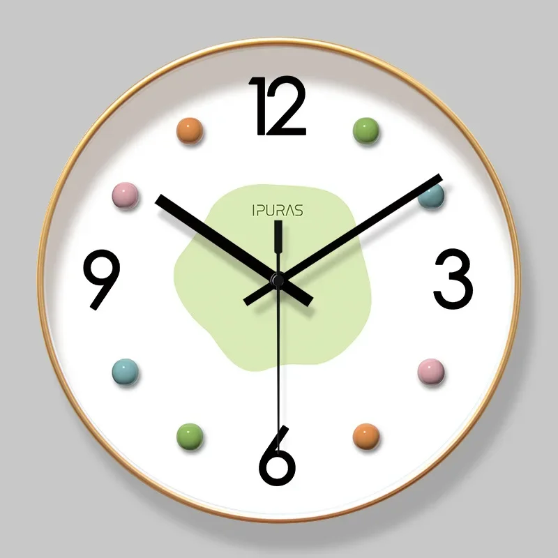 New Light Luxury Nordic Wall Clocks Living Room Creative Home Decoration Clock Study Dining Room Mute