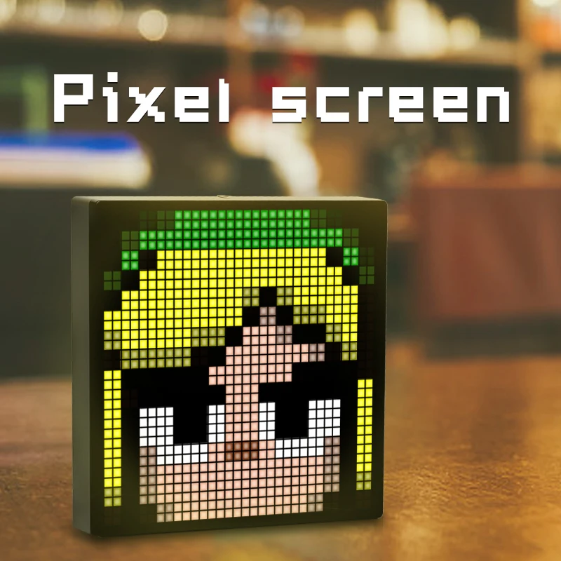LED Pixel Display RGB LED Matrix Panel Programmable Pixel Art Display with Bluetooth APP Control Creative Pixel Screen