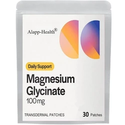 30 Patches Magnesium Glycinate Transdermal Patches For Stress, Nerves, Sleep, Muscles, Metabolism