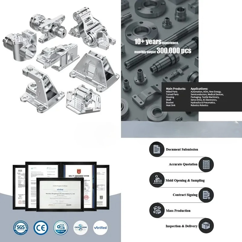 for Custom  Aluminum Parts High Quality Alloy 5 Axis Precision Machining Tight Tolerances Fine Surface Finish