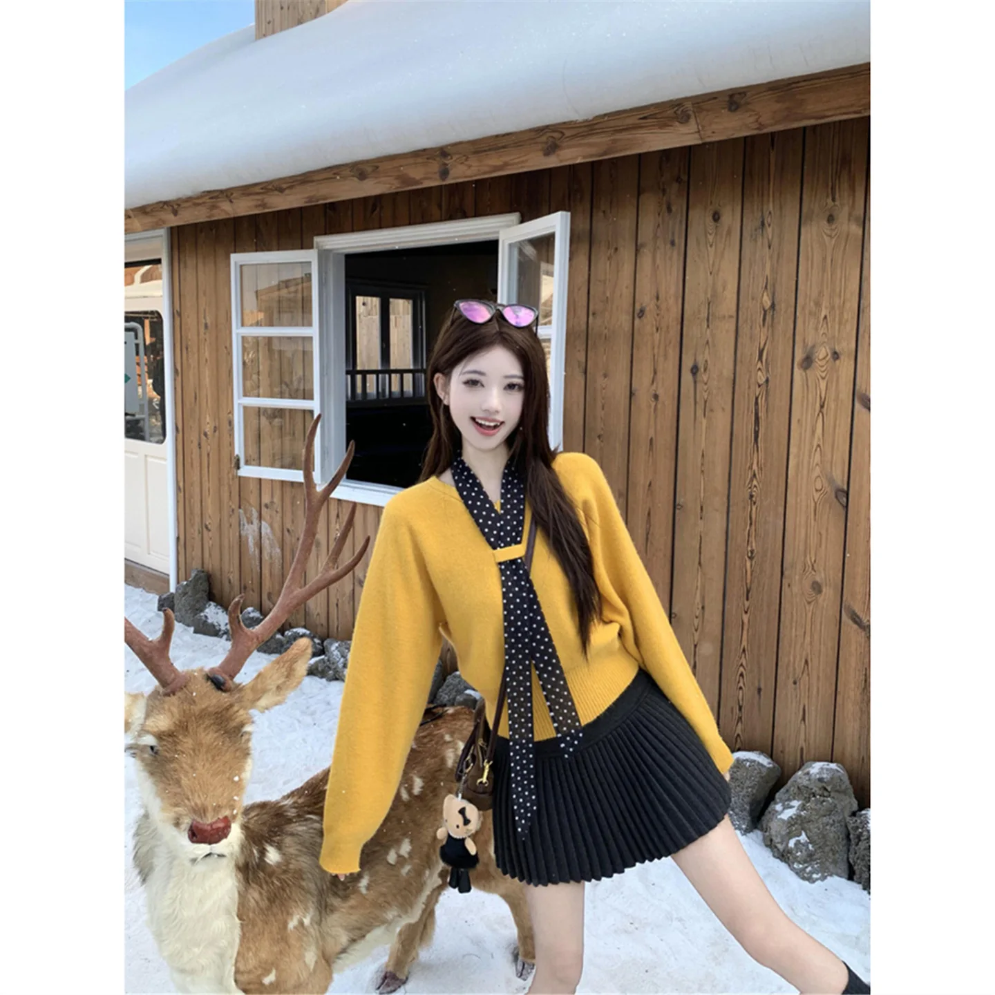 

Womens Pullovers Large Autumn Color Block Stripe Patchwork Contrast Design Unique Modern Art Creative Fashion Stylish Cool Top