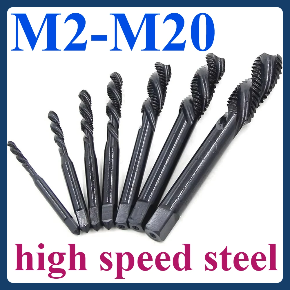 

M2.0x0.4-M20x2.5 Screw taps metric Screw high-speed steel machine taps drills