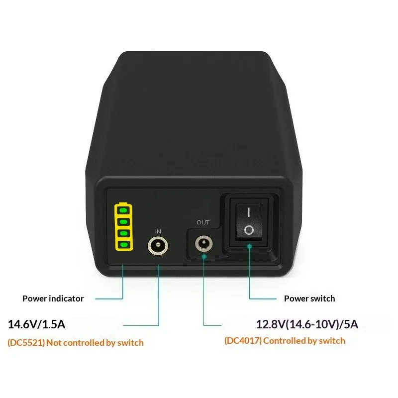 for Outdoor Speaker Security Monitor Router Lithium Iron Phosphate Rechargeable Battery with Charger 12V 24000mAh High Capacity