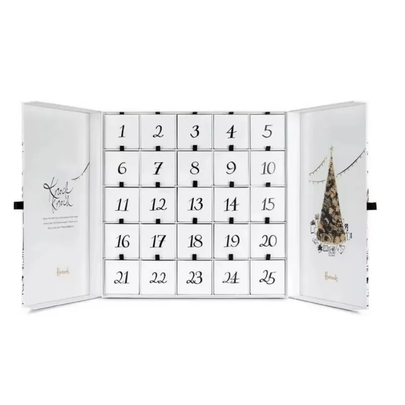 Customization.Wholesale Custom Logo Printed Christmas Custom Tea Gift Box Advent Calendar