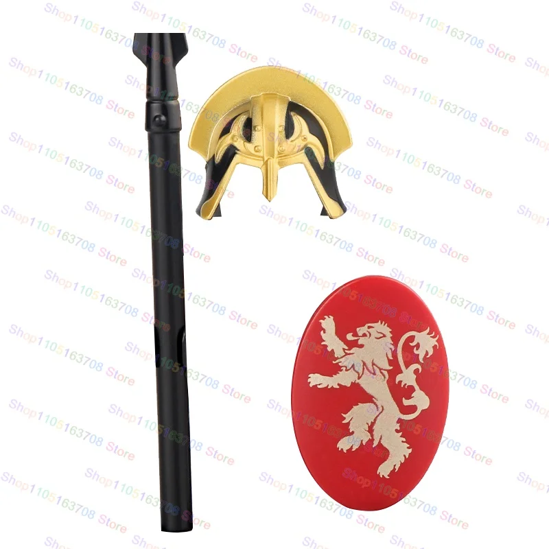 Bouclier de soldats romains médiévaux, accessoires, briques assemblées, blocs de construction éducatifs, figurines d'action, jouets, cadeau pour enfants