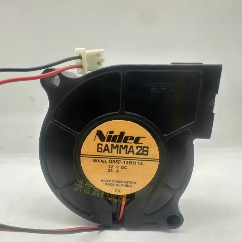 

HJY 1-piece Nidec model D05F-12BH 14 DC12V 0.23A 2-wire blower fan 50*25mm