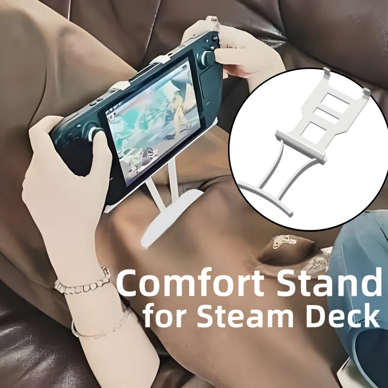 

Foldable Handheld Game Console Holder For Steam Deck Gamepad Stand Mount Pad Bracket Compact Game Rack Accessories