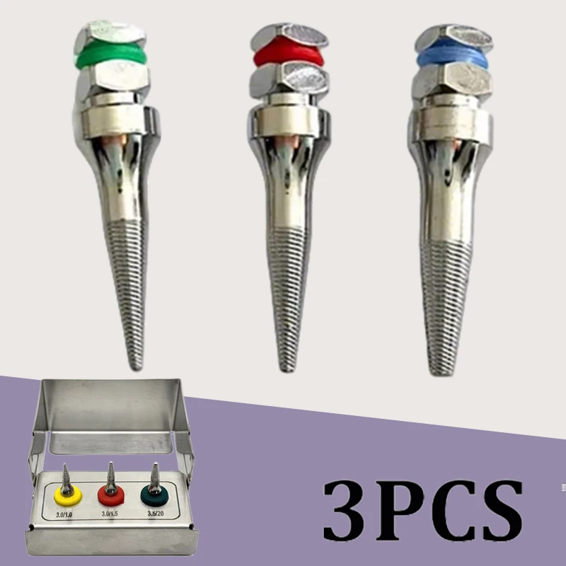 

3Pcs DentalS ImplantS Broken Fixture Remove Failed Screw Pick Up Extractor Remover Safe Marginal Bone Instruments