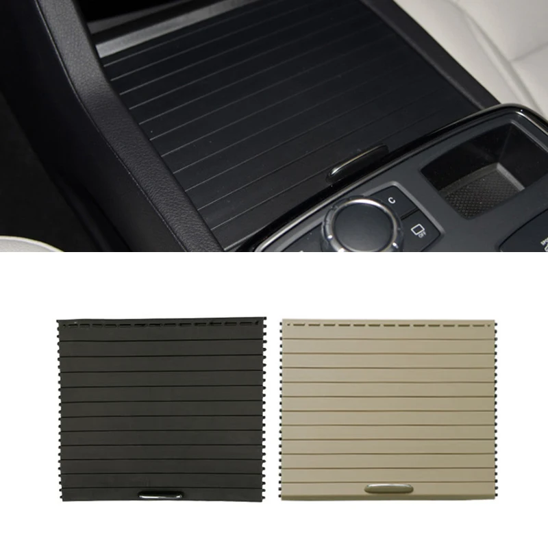 

Car Center Console Sliding Shutters Cup Holder Water Cup Holder Panel Roller Cover For Mercedes Benz GL X166 ML W166 1666805802