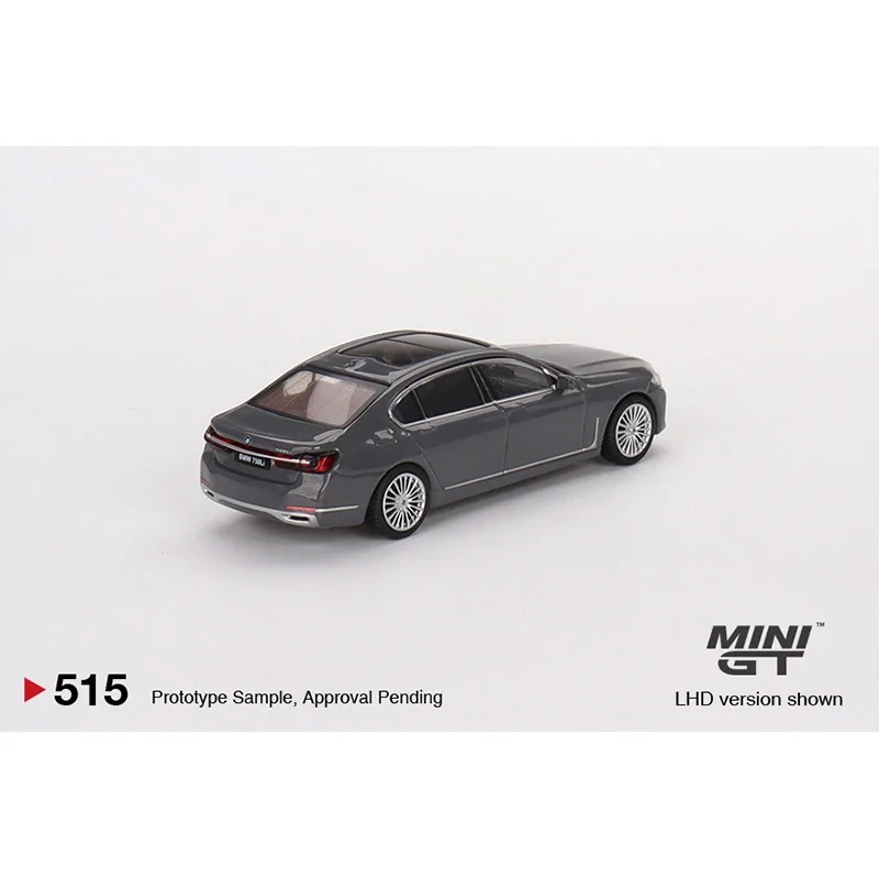 Modelo do carro MINIGT-Diecast, cinza, 1:64, 750Li xDrive, 515