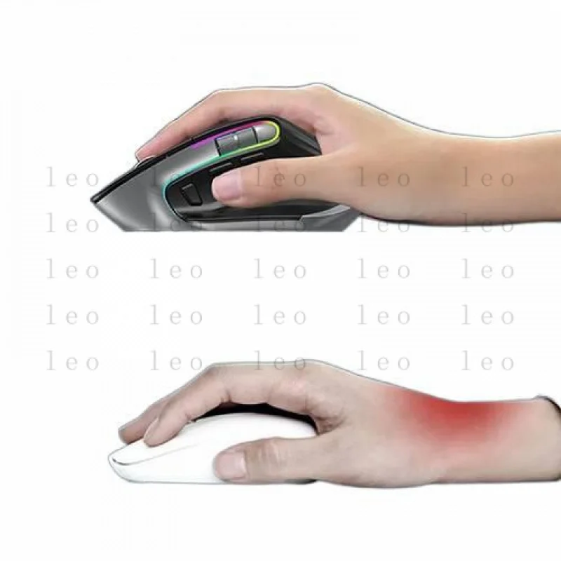 TT  Bluetooth +2.4G Wireless Mouse Rechargeable 12 Colors RGB LED Gaming Mouse Mice