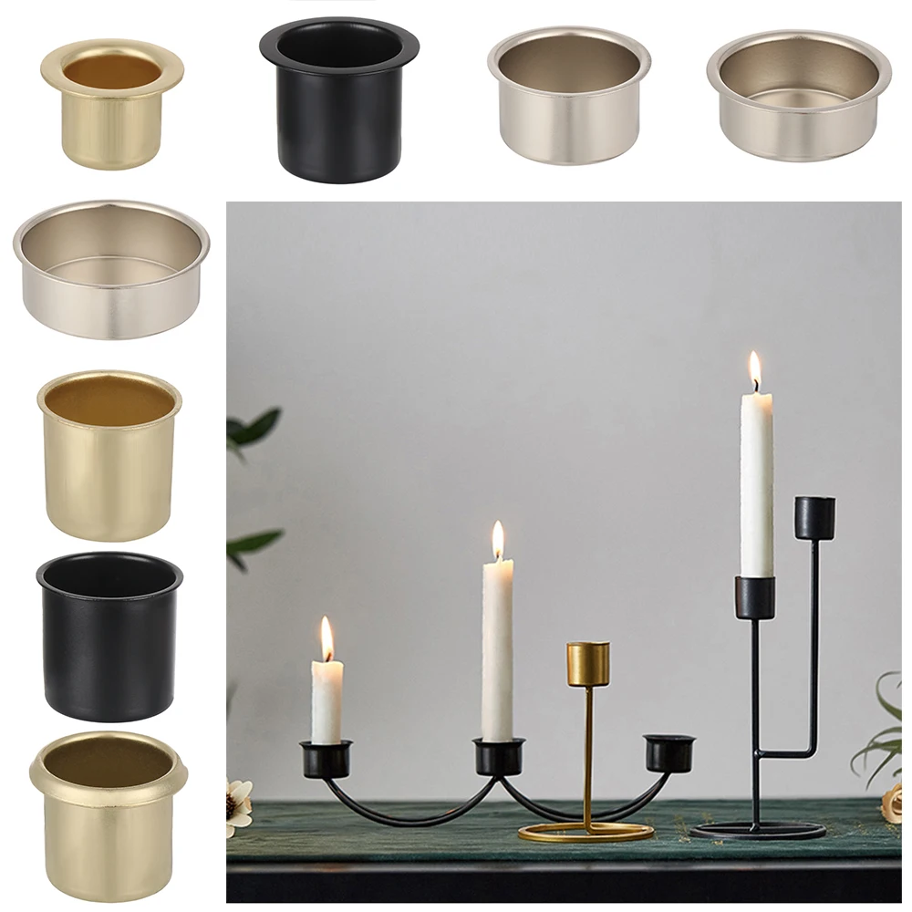 Weddings Ornament Party Supplies Candle Craft Metal Candle Cups Tapered Wax Making
