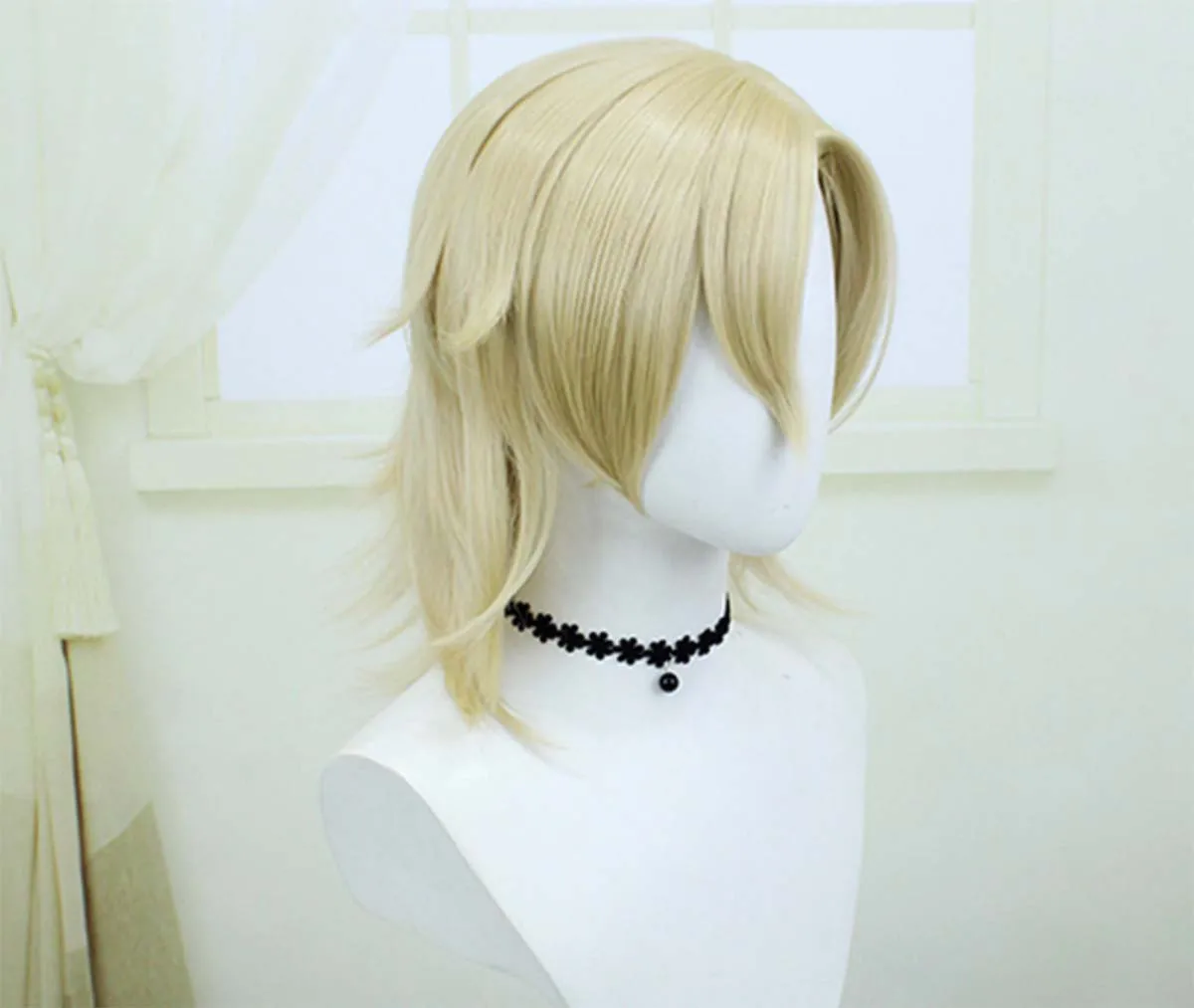 Parrucca cosplay di alta qualità per il personaggio Aventurine del gioco anime Honkai: Star Rail