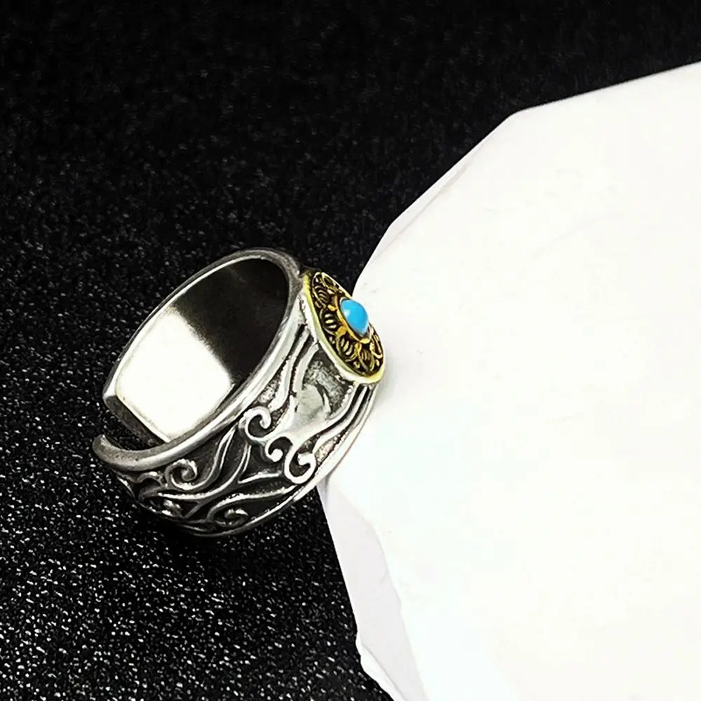 Birthday Gift Mythical Wild Animals Niche Design Alloy Copper Chinese Style Ring Fashion Jewelry Opening Ring Men Pixiu Ring