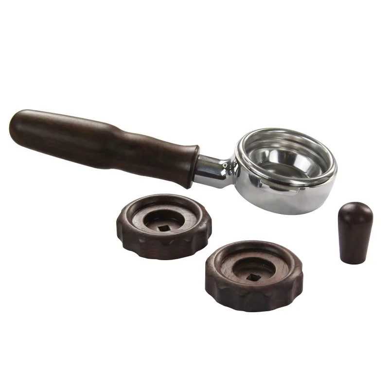 Coffee machine modification accessories gift box, suitable for rocket coffee machine R58 bottomless handle 304 rosewood set
