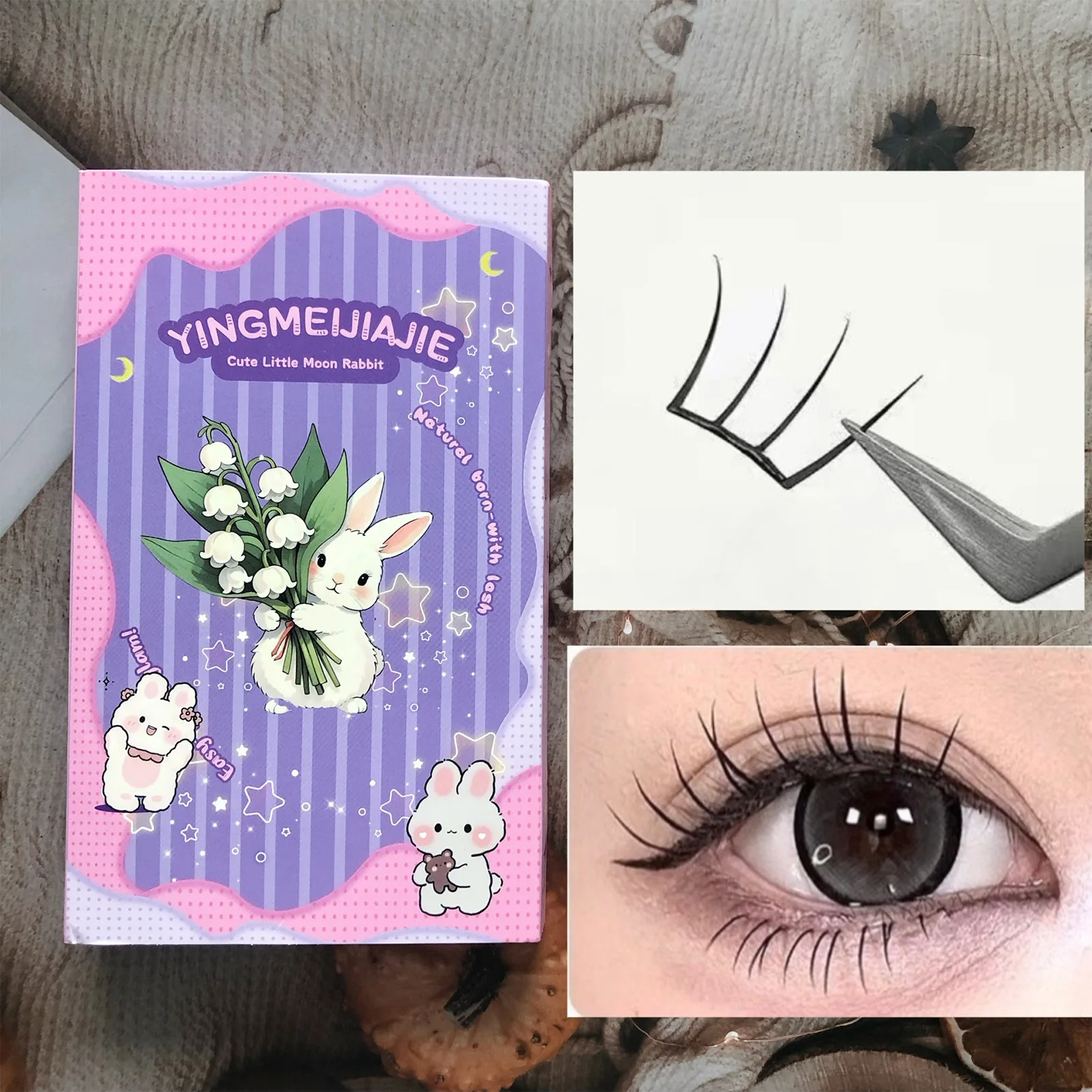 Korean Women's Group 3.0 False Eyelashes With Self Adhesive Natural Look Glue-free Lashes Extension Cluster For Women Eye Makeup