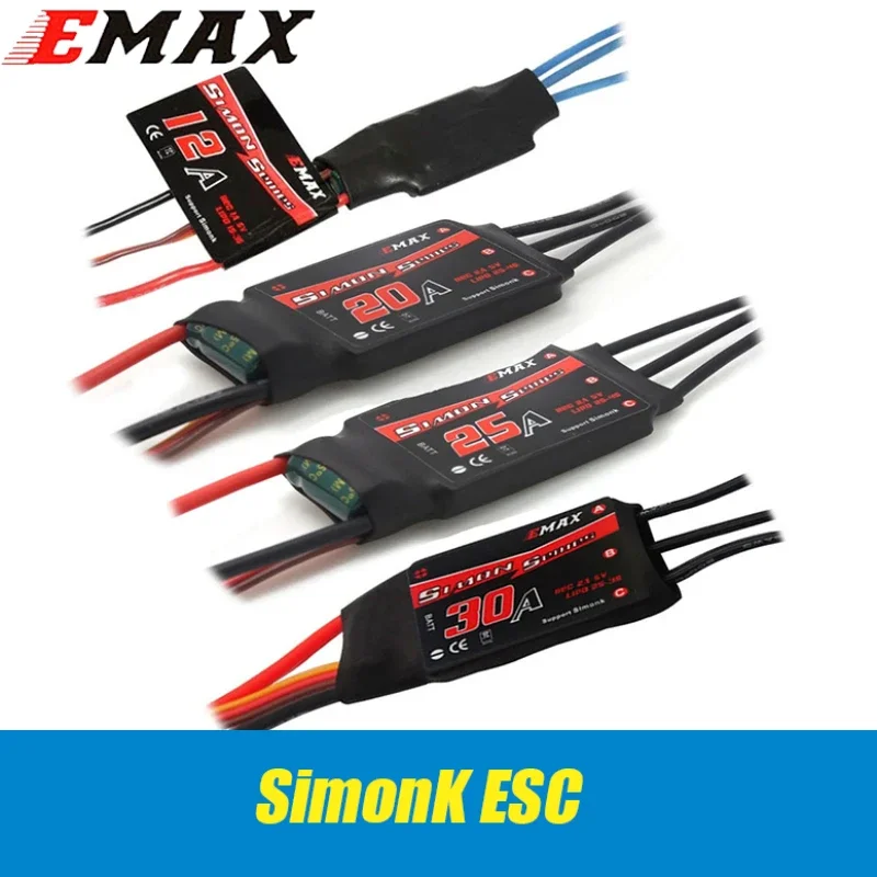 EMAX SimonK ESC 12A 20A 25A 30A Simon K BEC Regolatore di velocità Brushless ESC per RC FPV Drone