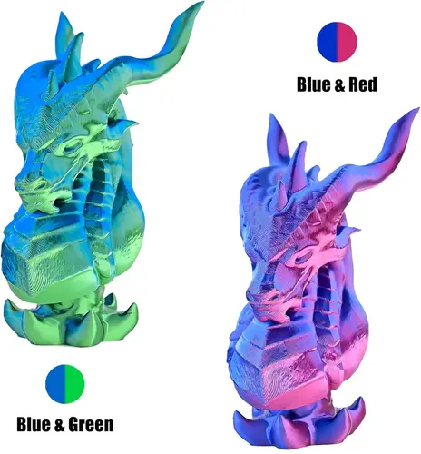 Imagen 2 del producto Paquete de filamentos para impresora 3D, PLA 1,75 mm, impresión tricolor y de filamento doble, 250 g x 4/250 g/500 g/1000 g