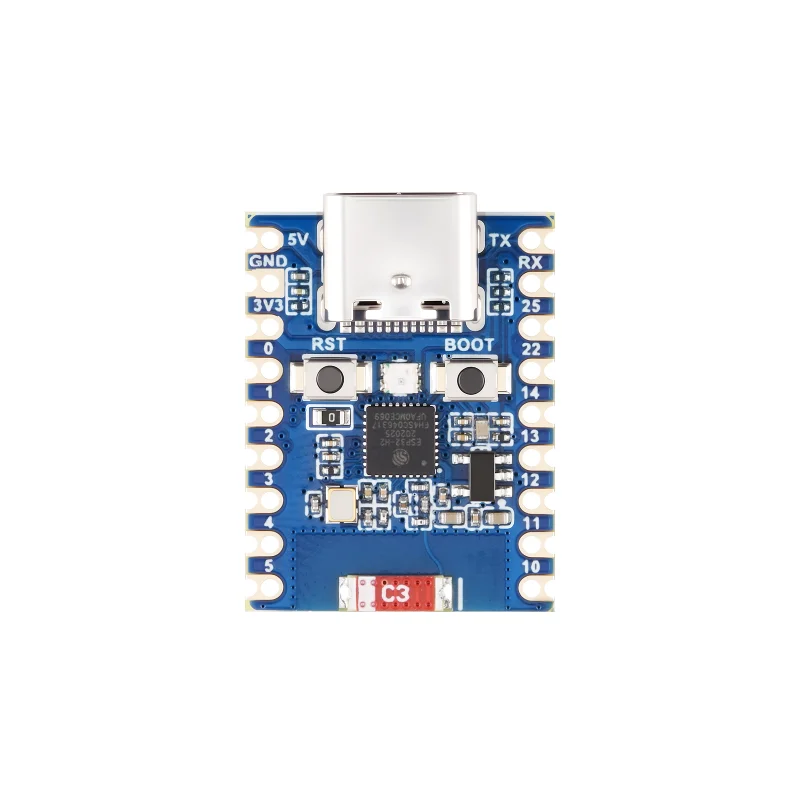 ESP32-H2-Zero,Mini Development Board,Onboard ESP32-H2FH4S With 96MHz Processor,Built-in 4MB Flash,Supports BLE/Zigbee/Thread