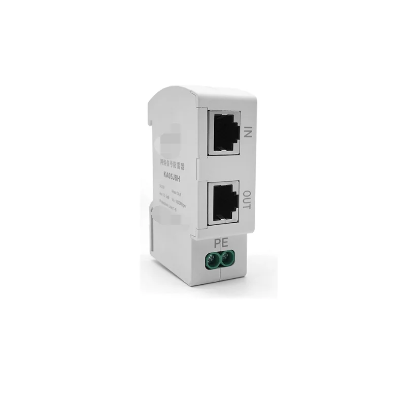 KA05J8H rail type gigabit network lightning arrester RJ45 network cable lightning arrester 1000M signal surge protector