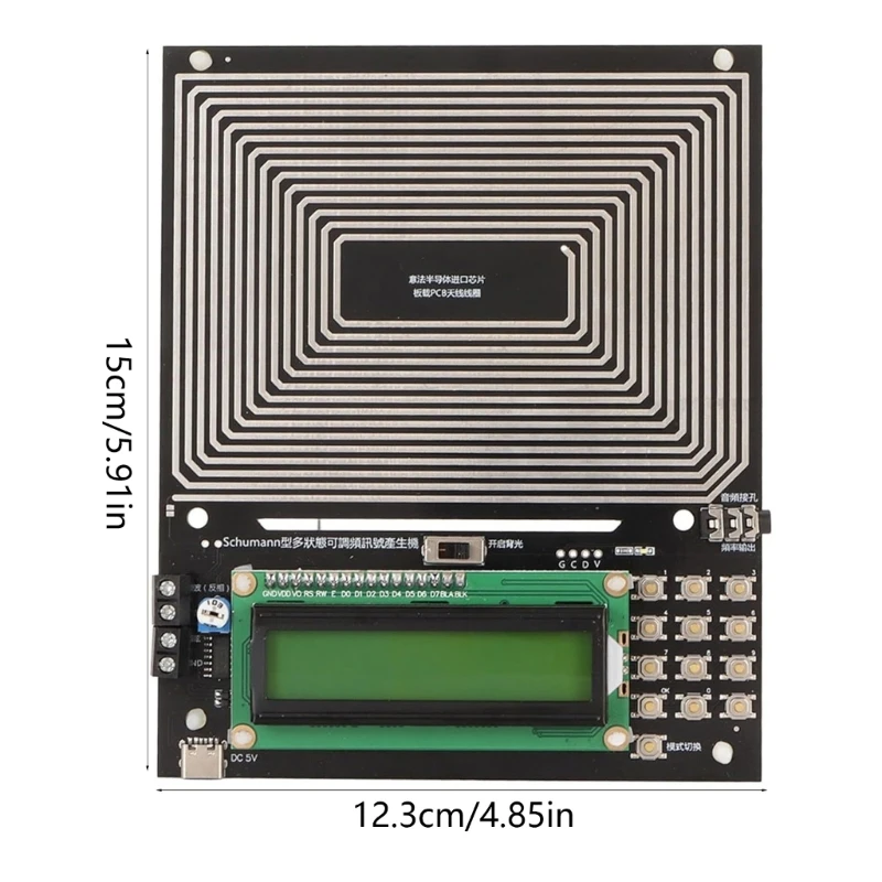 슈만 파동 발생기 0.001Hz-200KHz DC5V 초저주파 펄스파 공명 7.83Hz 수면 DropShipping 촉진