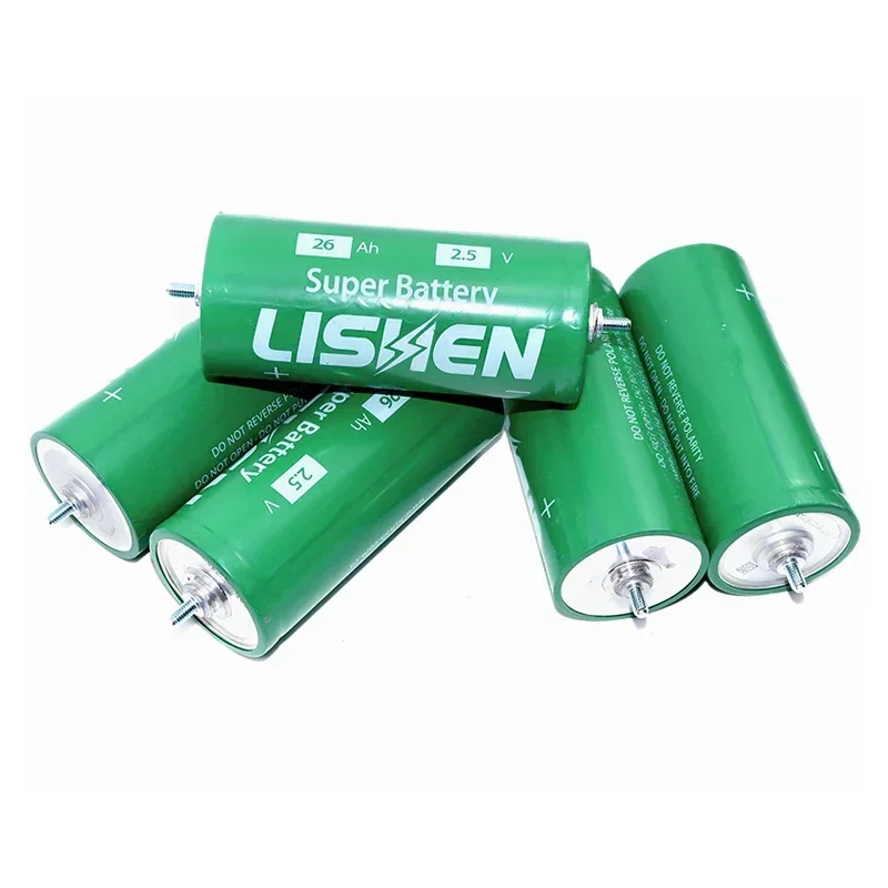 new 2.5V 26Ah LTO Battery DIY 12V 24V Battery Pack 100%original Lishen 20C Low Temperature Resistant Lithium Titanate Battery