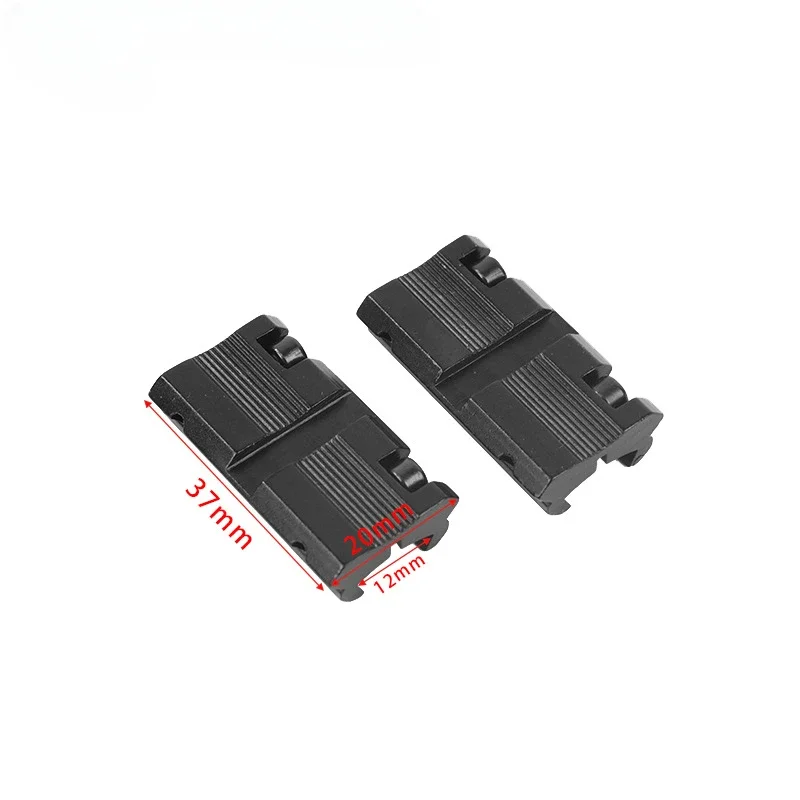 Imagem -04 - Adaptador Rail Dovetail com Baixo Perfil Riser Mount Tactical Red Dot Âmbito Instalação Caça Acessórios 11 mm 20 mm Pcs por Conjunto