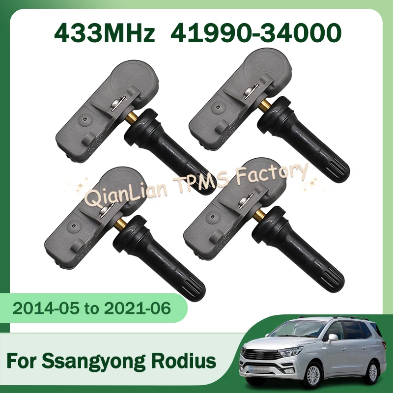 

1/4pcs 41990-34000 4199034000 TPMS Sensor Tyre Pressure Monitoring System For Ssangyong Rodius Rexton Korando Sports Korando